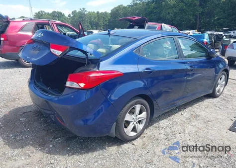2013 Hyundai Elantra Gls z USA, uszkodzony, nr VIN KMHDH4AE6DU838927